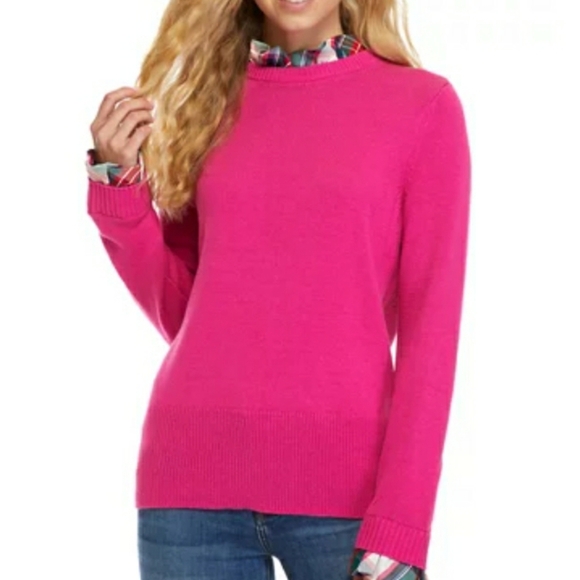 NWT Crown & Ivy 2fer Pullover Sweater size S - Picture 1 of 8